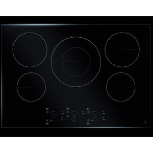 JennAir Oblivian Glass 30 in. 5-Burner Induction Cooktop with Power Burner - Black, , hires