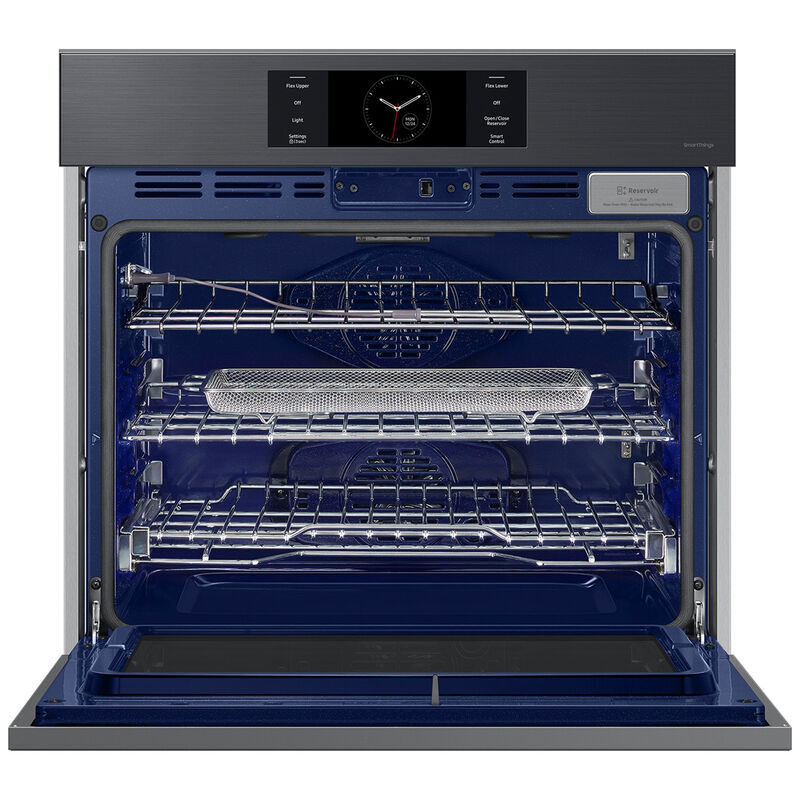Samsung Bespoke 30 in. 5.1 cu. ft. Smart Steam Electric Single Wall Oven with Dual Convection - Matte Black, , hires
