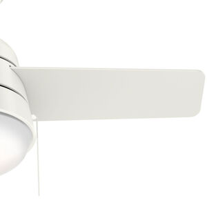 Hunter 36 inch Aker Ceiling Fan with LED Light Kit and Pull Chain - White, , hires