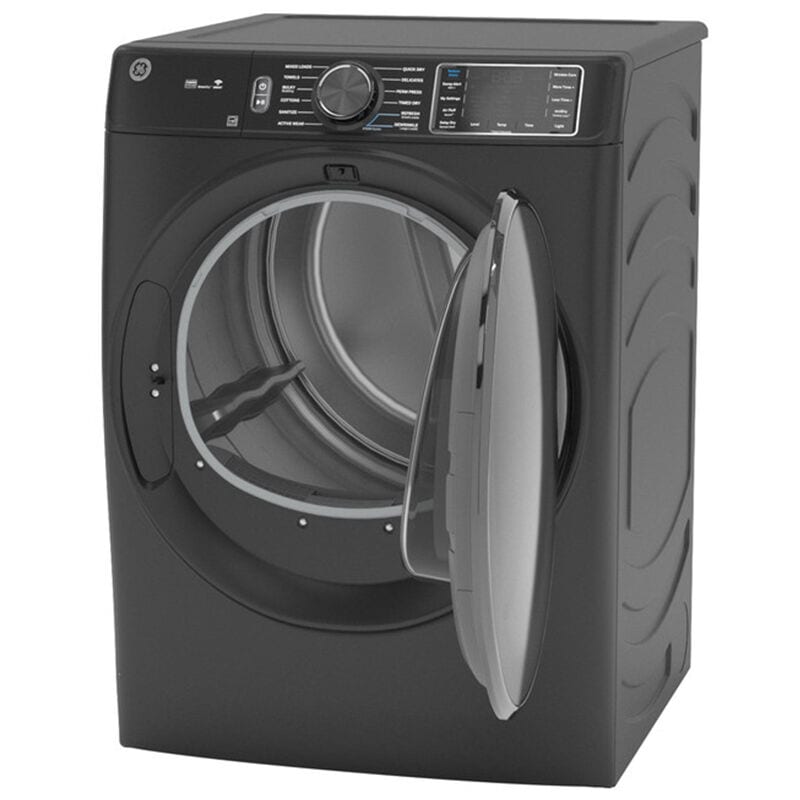GE 28 in. 7.8 cu. ft. Smart Stackable Gas Dryer with Sensor Dry, Sanitize & Steam Cycle - Carbon Graphite, Carbon Graphite, hires