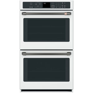 Cafe 30 in. Handles for Double Wall Ovens - Brushed Black, , hires