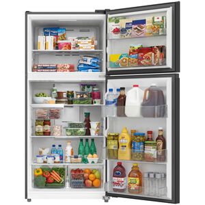 Frigidaire 30 in. 18.6 cu. ft. Garage-Ready Top Freezer Refrigerator - Black, Black, hires