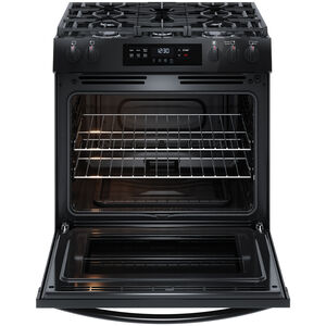 Frigidaire 30 in. 5.1 cu. ft. Slide-In Gas Range with 5 Sealed Burners - Black, , hires
