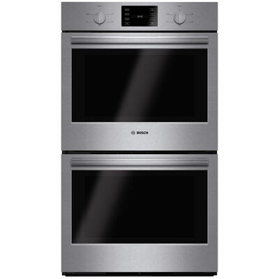 Bosch 500 Series 30" 9.2 Cu. Ft. Electric Double Wall Oven with Self Clean - Stainless Steel | HBL5551UC