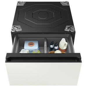 Samsung Bespoke AI Laundry Combo Pedestal with Storage Drawer - Ivory, Ivory, hires