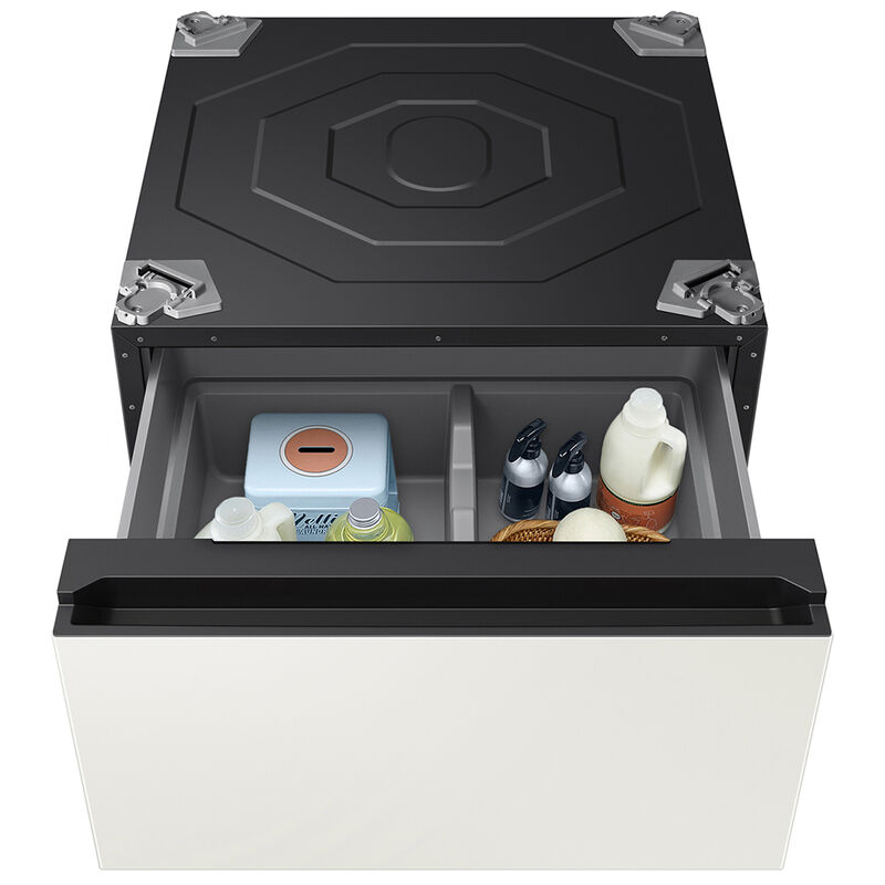 Samsung Bespoke AI Laundry Combo Pedestal with Storage Drawer - Ivory, Ivory, hires