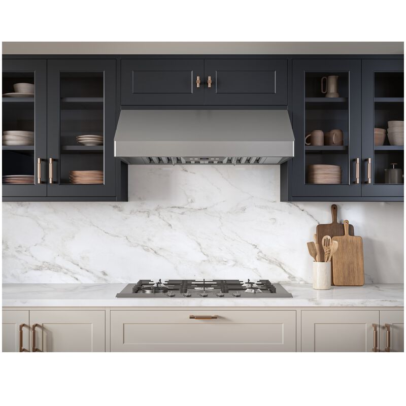Zephyr Tempest I 30 in. Convertible Canopy Pro Style Range Hood with 650 CFM, 5 Fan Speeds & 2 LED Lights - Stainless Steel, , hires
