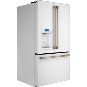 Cafe Standard Depth Refrigerator Right Side Panel - Matte White, , hires