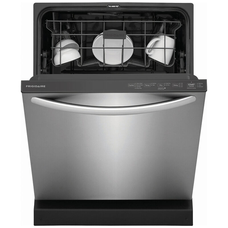 Frigidaire 24 in. Top Control Dishwasher with 52 dBa Sound Level & MaxDry - Stainless Steel, Stainless Steel, hires