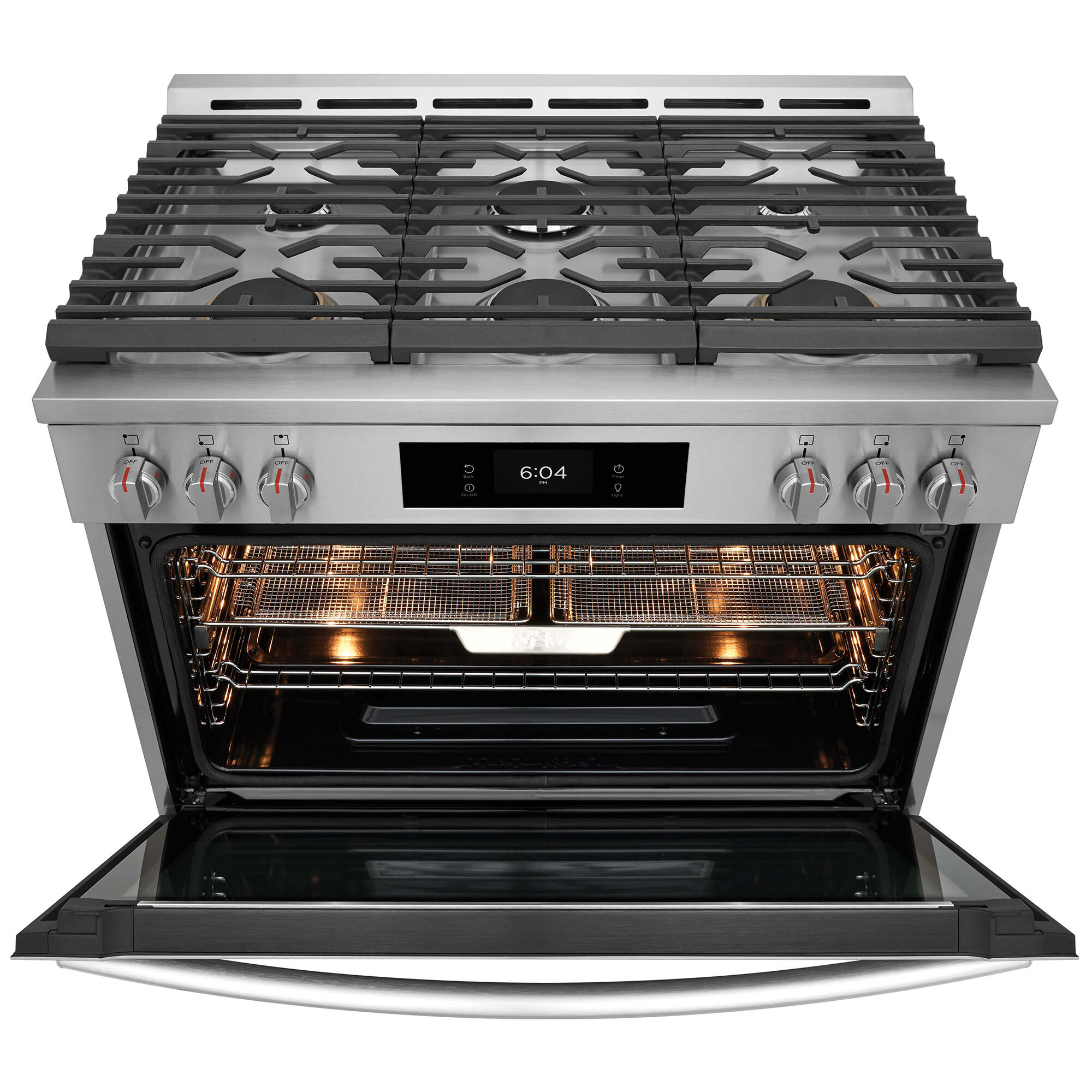 36 inch gas range sales with air fryer