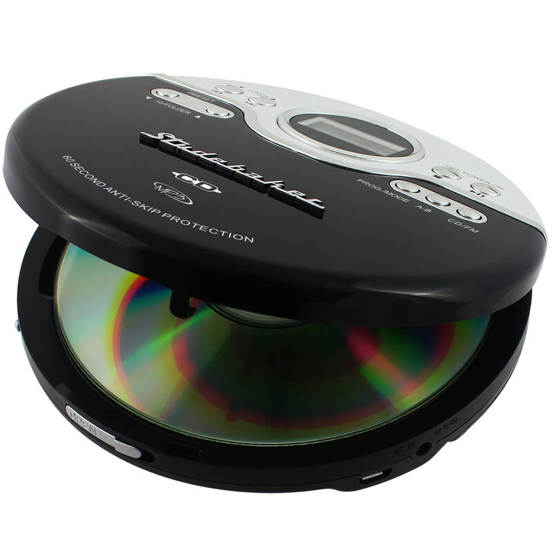 Studebaker Portable CD Player - Black, , hires