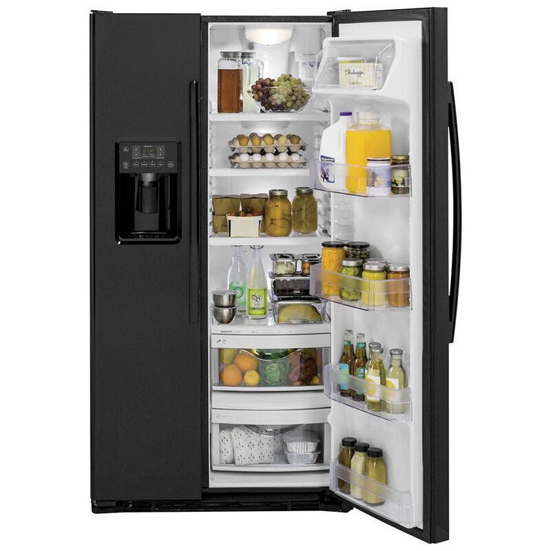 GE 36 in. 21.9 cu. ft. Counter Depth Side-by-Side Refrigerator with ...