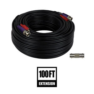 Night Owl - 100 ft. In-Wall Rated Video/Power Extension Cable With Extension Adapter, , hires