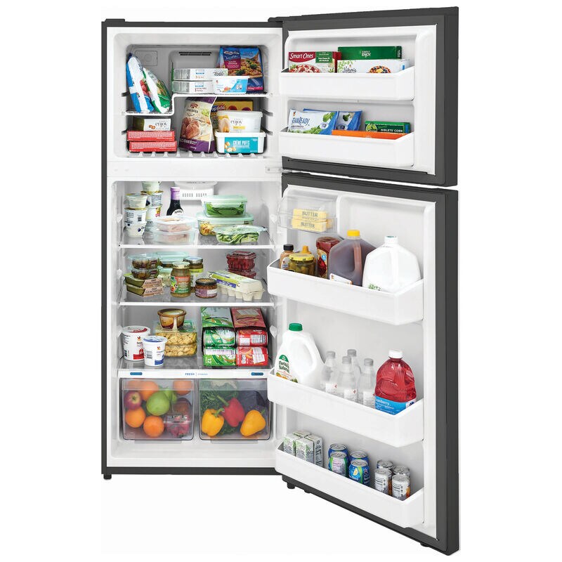 Frigidaire 28 in. 17.6 cu. ft. Top Freezer Refrigerator - Brushed Steel, Brushed Steel, hires