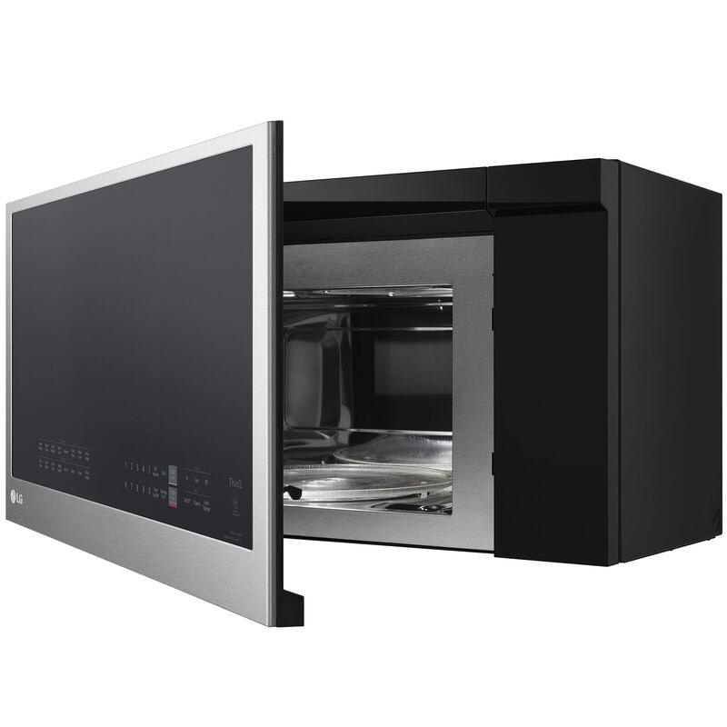 LG 30 in. 1.7 cu. ft. 950W Smart Over-the-Range Microwave with 300 CFM, Convection & Sensor Cooking - PrintProof Stainless Steel, PrintProof Stainless Steel, hires