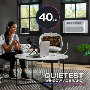 GE Profile 10,100 BTU Smart Energy Star Window Air Conditioner with Inverter & 4 Fan Speeds - White, , hires