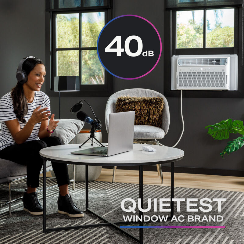 GE Profile 10,100 BTU Smart Energy Star Window Air Conditioner with Inverter & 4 Fan Speeds - White, , hires