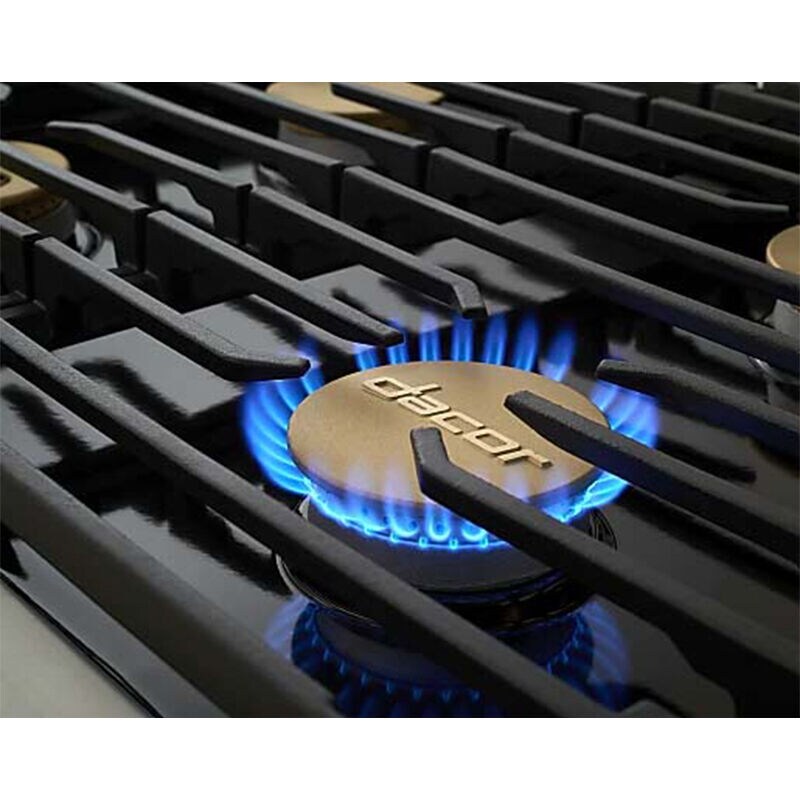 Dacor Contemporary 36 in. 4.8 cu. ft. Smart Dual Convection Steam Dual Fuel Range with 6 Sealed Burners - Silver Stainless, , hires