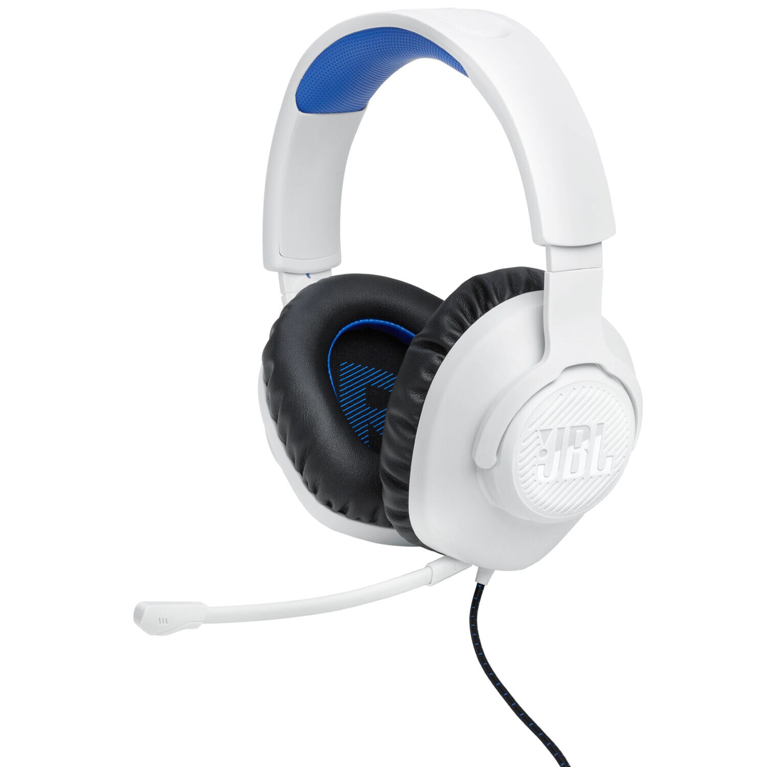 JBL ゲーミングヘッドセット ホワイト 動作OK JBL Quantum 100P Wired Over-Ear Gaming Headset with