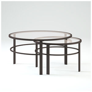 Hudson & Canal Gaia Nesting Table - Blackened Bronze, , hires
