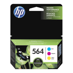 HP 564 Series 3 Color Original Printer Ink Cartridges - 3 Pack, , hires
