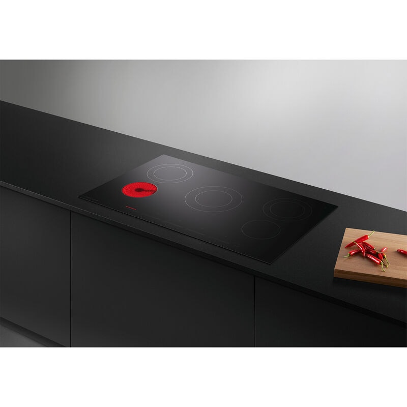 Fisher & Paykel Series 5 36 in. 5-Burner Electric Cooktop with Simmer Burner & Power Burner - Black Glass, , hires