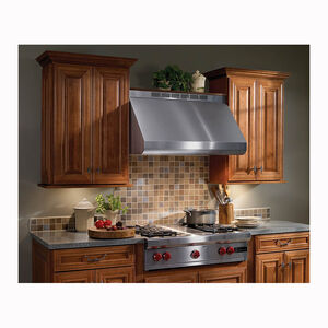 Broan E60 Series 36 in. Canopy Pro Style Range Hood with 650 CFM, Convertible Venting & 2 Halogen Lights - Stainless Steel, , hires