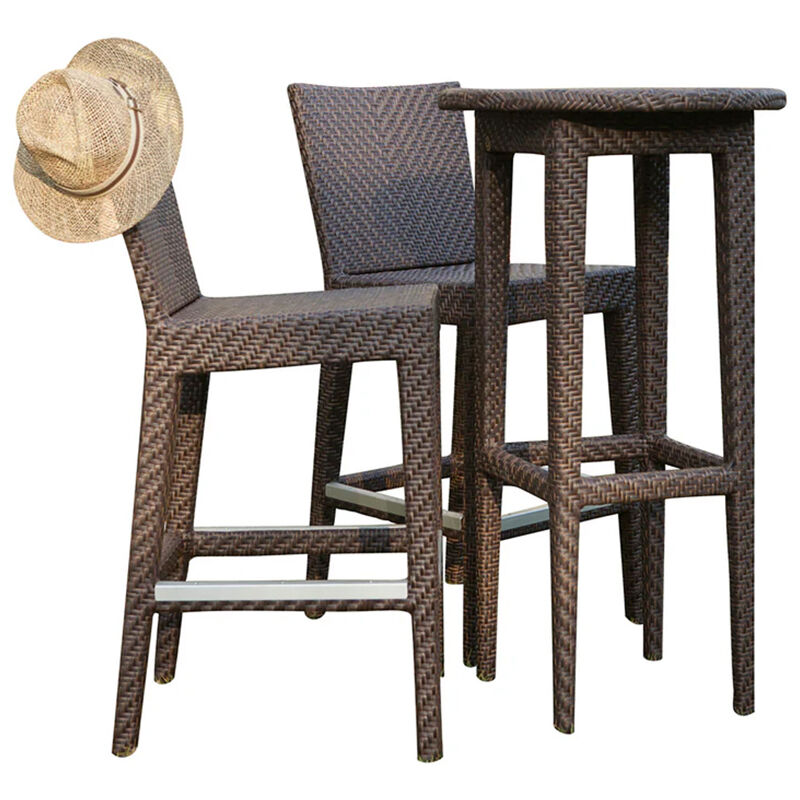 Pelican Reef Atlantis 3-Piece Pub & Barstool Set with Cushions, , hires