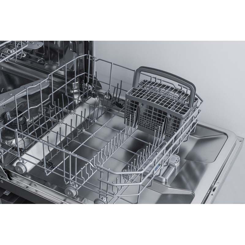 Summit 24 in. Front Control Dishwasher with 49 dBa Sound Level & Pocket - Stainless Steel, , hires