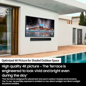 Samsung - The Terrace Partial Sun (LST7C) Series 85" Class Full Shade 4K UHD QLED Smart Tizen Outdoor TV, , hires