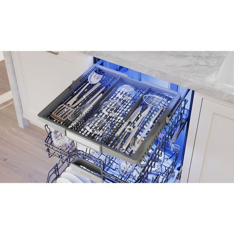 Thermador Star Sapphire 24 in. Top Control Smart Dishwasher with 42 dBa Sound Level, 3rd-Rack & StarDry - Stainless Steel, Stainless Steel, hires