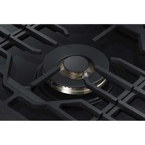 Samsung 36 in. 5-Burner Smart Natural Gas Cooktop with Griddle, Simmer Burner & Power Burner - Black Stainless, Black Stainless, hires