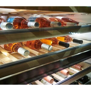 Monogram 30 in. Built-in Wine Sommelier with Wood Racks, Dual Temperature Zones & 106 Bottle Capacity - Custom Panel Ready, , hires