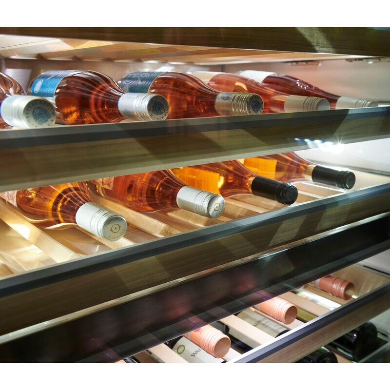 Monogram 30 in. Built-in Wine Sommelier with Wood Racks, Dual Temperature Zones & 106 Bottle Capacity - Custom Panel Ready, , hires