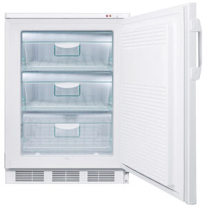 Summit 24" 3.5 Cu. Ft. Upright Compact Freezer - White, , hires