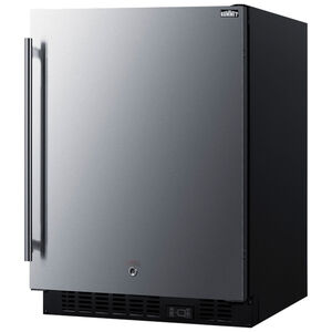 Summit 24 in. 3.7 cu. ft. Built-in Frost Free Compact Upright Freezer with Adjustable Shelves - Stainless Steel, , hires