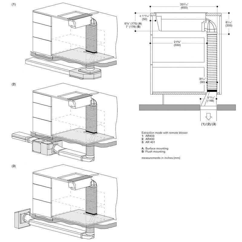 Gaggenau Vario 400 Series 6 in. Convertible Downdraft with 3 Fan Speeds - Stainless Steel, , hires