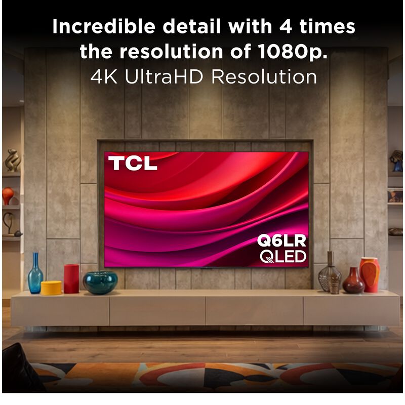 TCL - 85" Class Q6LR Series QLED 4K UHD Smart Roku TV, , hires