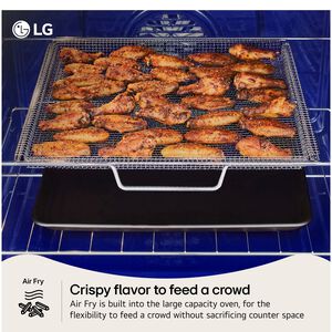 LG 30 in. 6.3 cu. ft. Smart Air Fry True European Convection Slide-In Gas Range with 5 Sealed Burners & Griddle - PrintProof Stainless Steel, , hires