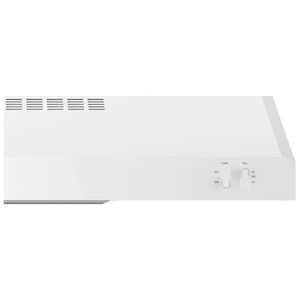 GE 30 in. Convertible Standard Style Range Hood with 200 CFM, 2 Fan Speeds & 1 Incandescent Light - White, , hires