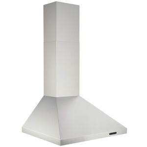 Broan EW48 Series 24 in. Chimney Style Range Hood with 3 Speed Settings, 460 CFM, Convertible Venting & 1 LED Light - Stainless Steel, , hires