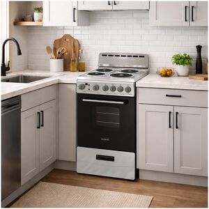 Avanti 20 in. 2.1 cu. ft. Electric Range with Coil Burners - Stainless Steel, , hires