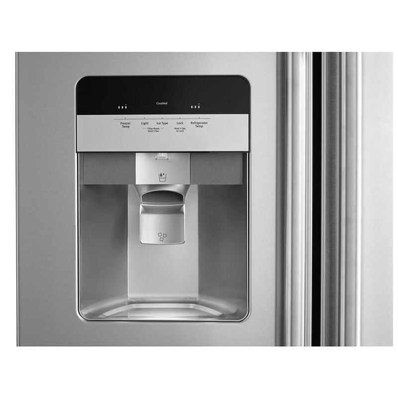 Maytag 36 in. 24.5 cu. ft. Side by Side Refrigerator with Ice & Water Dispenser - Fingerprint Resistant Stainless Steel, Fingerprint Resistant Stainless, hires