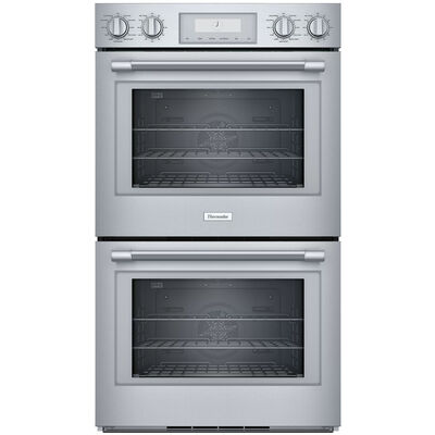 Thermador Professional Series 30 in. 9 cu. ft. Smart Top Control Electric Double Wall Oven with True European Convection - Stainless Steel | PO302W