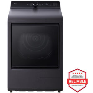 LG 27 in. 7.3 cu. ft. Smart Ventless Electric Dryer with Heat Pump & Sensor Dry - Matte Black, Matte Black, hires
