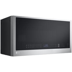 LG 30 in. 1.7 cu. ft. 950W Smart Over-the-Range Microwave with 300 CFM, Convection & Sensor Cooking - PrintProof Stainless Steel, PrintProof Stainless Steel, hires