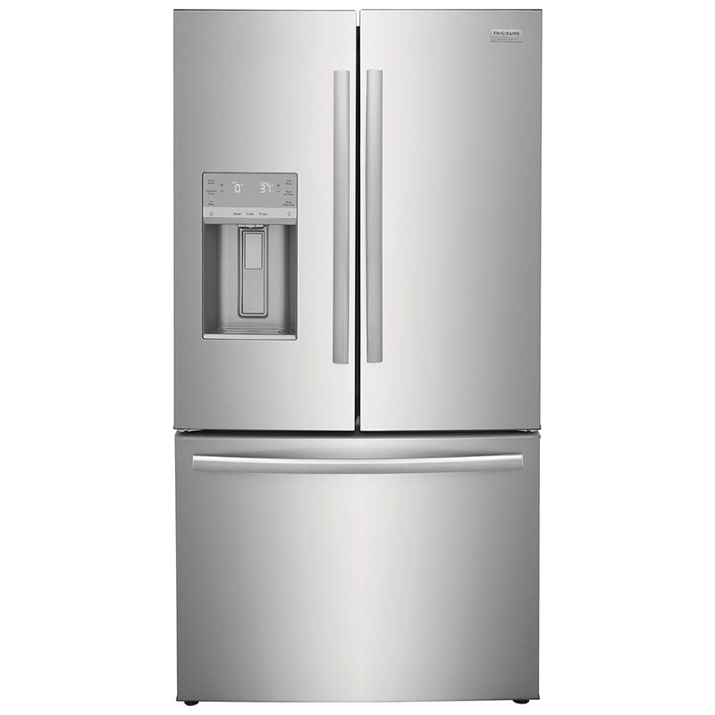 Frigidaire Gallery 36 in. 22.6 cu. ft. Counter Depth French Door Refrigerator with Ice & Water Dispenser - Stainless Steel, Stainless Steel, hires