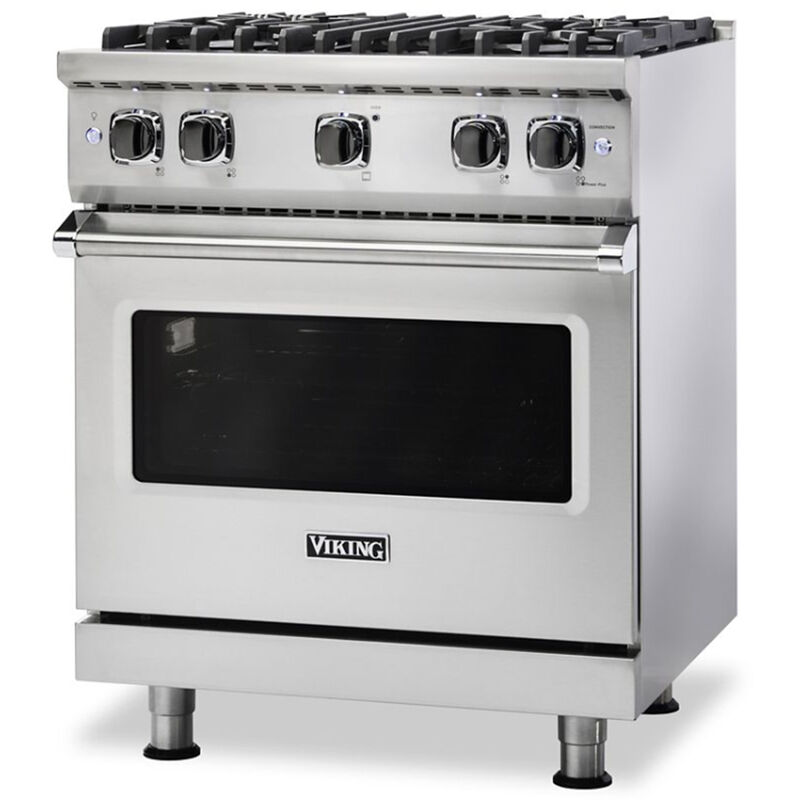 Viking 5 Series 30 in. 4.0 cu. ft. Convection Oven Freestanding LP Gas Range with 4 Sealed Burners - Stainless Steel, Stainless Steel, hires