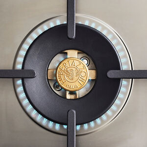 Bertazzoni Professional Series 36 in. 5.7 cu. ft. Air Fry Dual Convection Dual Fuel Range with 6 Sealed Burners & Griddle - Stainless Steel, , hires