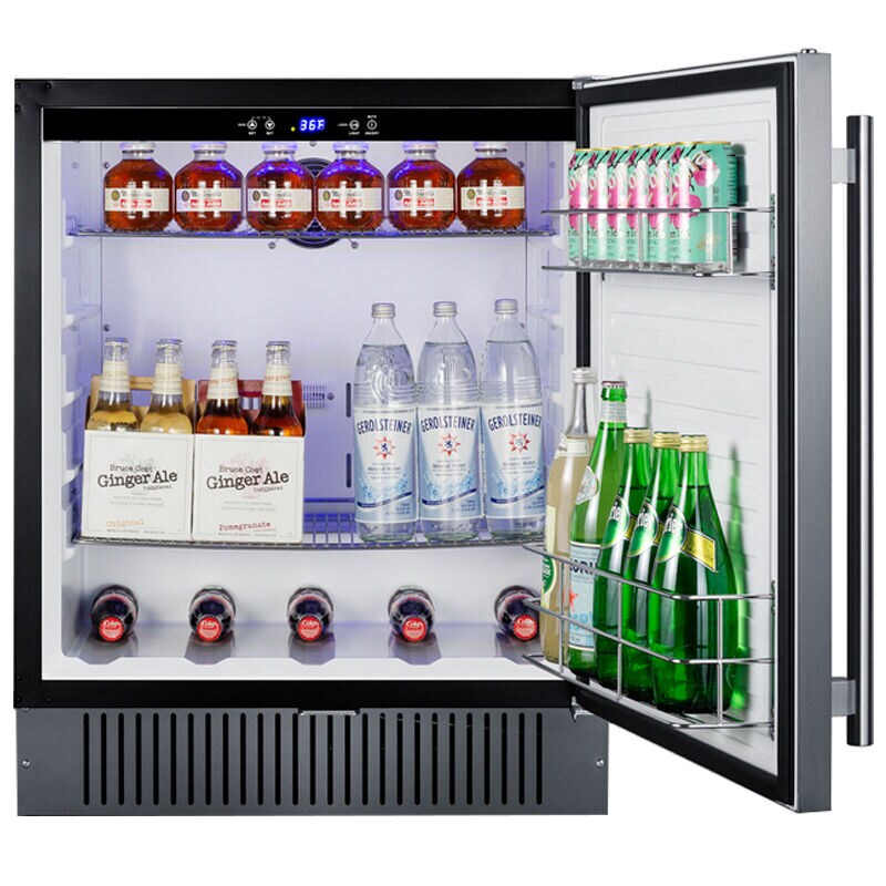 Summit 27 in. 4.9 cu. ft. Undercounter Refrigerator - Stainless Steel, , hires